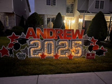 Load image into Gallery viewer, LIGHTED 2025 GRAD SIGN