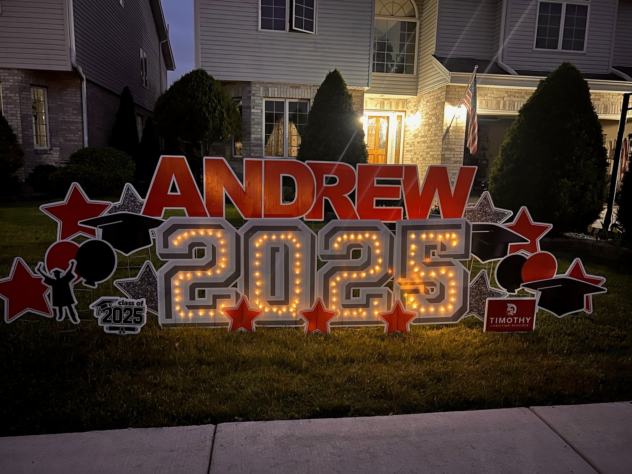 Lighted Graduation Sign