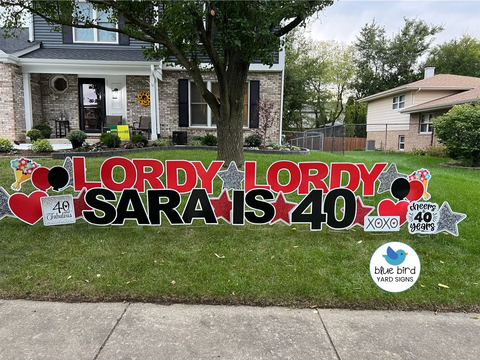 40th Birthday Lawn Greeting