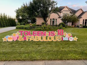 Birthday Lawn Greeting Rental