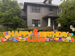 Birthday Lawn Greeting Rental